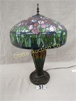SUPER TIFFANY STYLE TABLE LAMP: