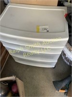 White container with drawers