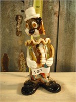 LARGE MULTI COLOR GLASS CLOWN NO CHIPS