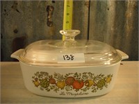 LARGE COOKING DISH CORNING WARE  W/ LID NO CHIPS