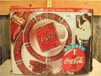 BRAND NEW IN BOX 12 PC COCA-COLA DINNERWARE SET