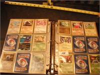 POKE'MON CARDS BINDER APROX 50 PGS  75% FULL