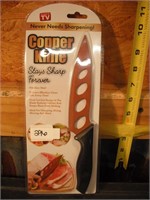 COPPER KNIFE NEVER NEEDS SHARPENING NIP