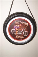 "Hot Rod Garage" Motorcycle Tire Button