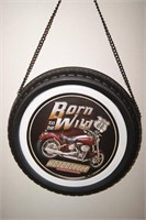 "Born to be Wild" Motorcycle Tire Button