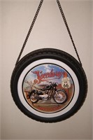 "Speedway" Motorcycle Tire Button