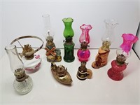 Group of Antique Small Oil Lamps