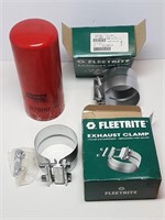Large Oil Filter & Exhaust Clamps