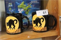 BLACK CAT HALLOWEEN MUGS