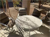 BY - Patio Table & Chairs Lot 5pc