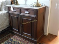 Antique Cabinet with Custom Marble top Approx.