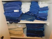 Bath Towels and Wash Cloths -  2 Shelf Mixed Lot