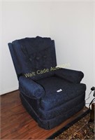 Rocker / Recliner Chair -  Navy Blue - Great