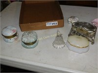Collectible Antique Trinket Boxes - Lot of 7