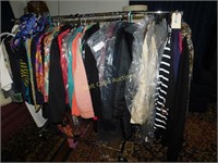 Upscale Ladies Clothes and Rack- All Dry Cleaned