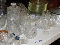 Clear Glassware Collectibles -  Serving and