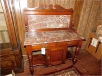 Elegant Marble Buffet Table Antique With