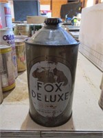 Fox Deluxe LARGE Cone Top Beer Can 32 oz.