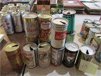 Lot (16) Pull Tab Beer Cans
