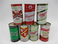 Lot (7) Misc. Beer Cans
