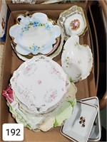 (4) Boxes of  Hand Painted China