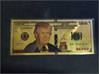 Trump $100 Bill - Gold
