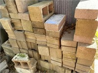 25 PLUS CINDER BLOCKS, FIVE 4X16 BLOCKS, OTHER