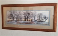 Beautiful Ranch Scene Framed & Matted Print