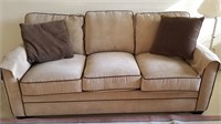 Super Lightly Used Flexsteel Couch & Throw Pillows