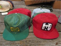 Lot (6) Vintage Farm Advertising Hats