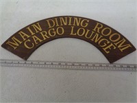 20" Plywood Sign from Captain John's Boat