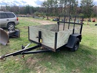 5'x8' 2 wheel drop gate trailer
