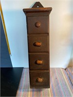 4 drawer wooden spice cabinet