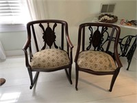 2- Arm Chairs English Victorian
