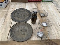 Metal Trays, Baskets, Drink Shaker