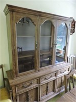 Vintage Oak China Cabinet
