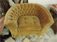 Vintage Upholstered Tub Chair