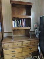 Maple Chest of Drawers with Upper Bookcase