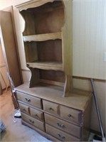 Maple Chest of Drawers with Bookcase