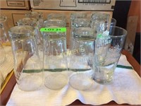 12 Asst Molson Canadian Beer Glasses