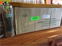 Box of 24 NEW  Heineken Beer Glasses