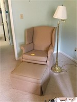 Chair & Matching Ottoman