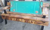 Neat Bench Made with 1955 Ford Tail Gate