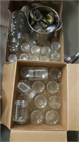 (2) Boxes of Jars, Rings & Stockpot