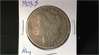 1903S Morgan silver dollar