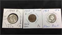 Misc lot of Proof & uNC Coins
