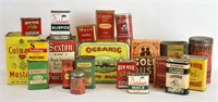 ASSORTED ADVERTISING TINS & MORE