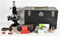 VINTAGE BAUSCH & LOMB MICROSCOPE