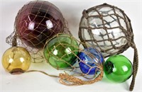 VINTAGE GLASS FISHING FLOATS