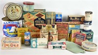 VINTAGE HOUSEHOLD ADVERTISING CONTAINERS